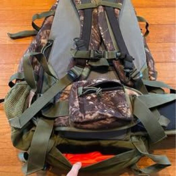 Kelty Grizzly 3000 Internal Frame Backpack With Orange Rain Gear Cover USA Made - Picture 7 of 10